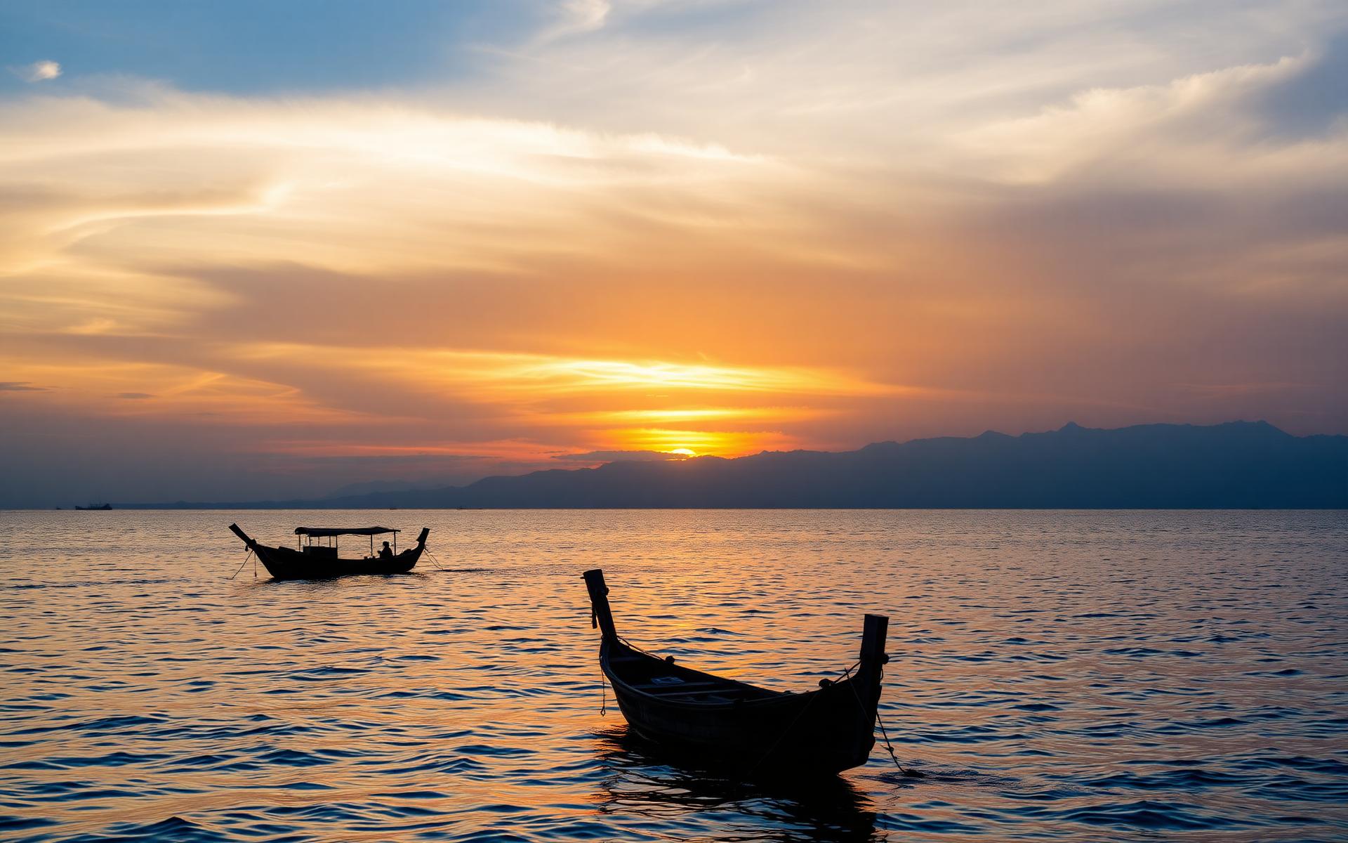 Lovina dolphin sunrise